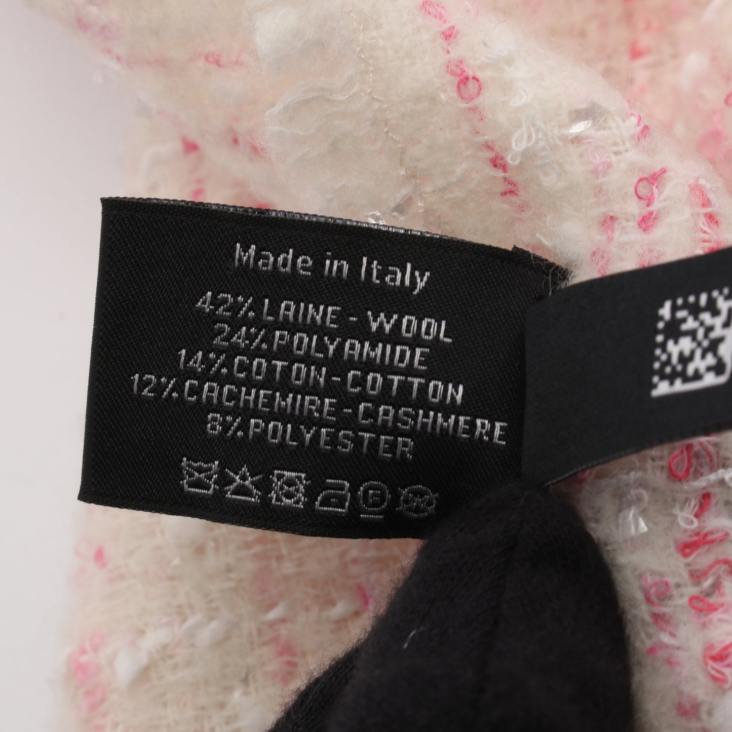 ココマーク スパンコール マフラー ウール ナイロン カシミヤ アイボリー ピンク シャネル 財布・小物 CHANEL