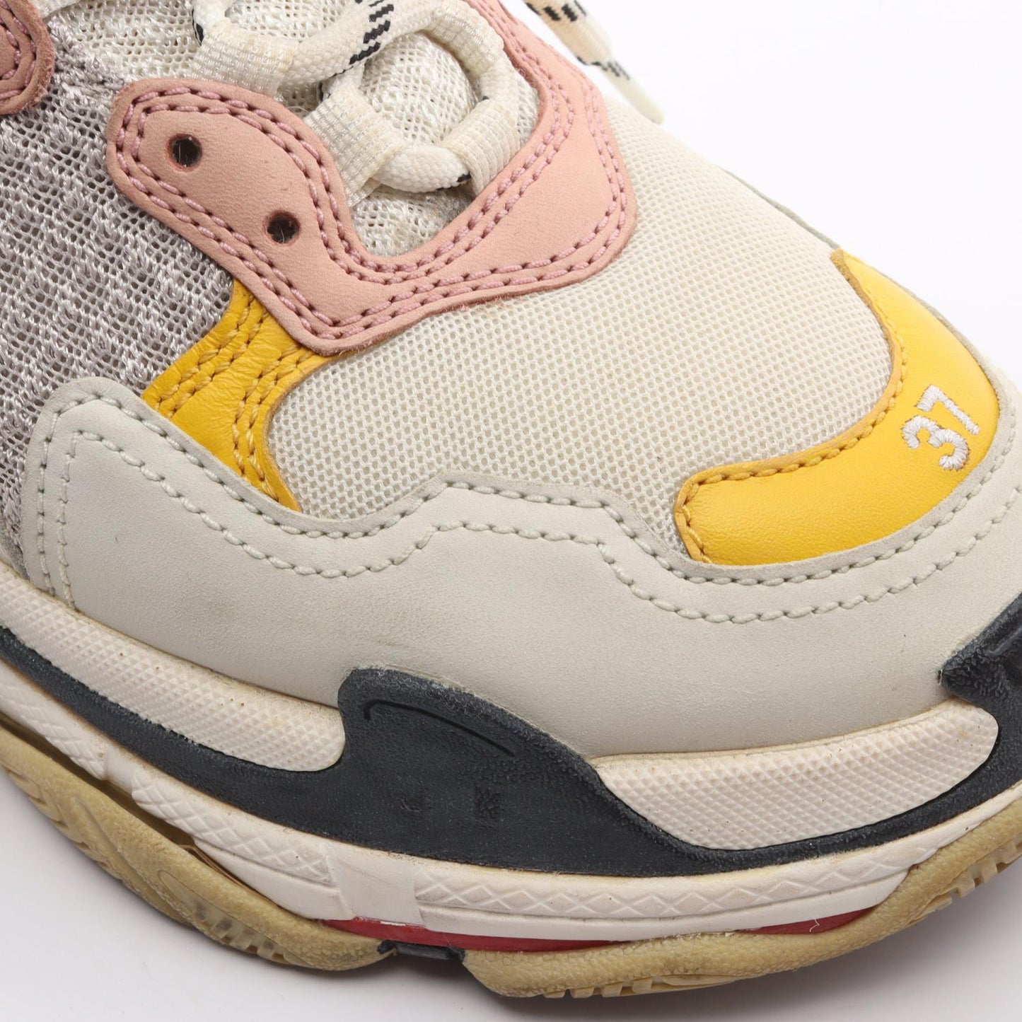 TRIPLE S トリプルS スニーカー ファブリック レザー オフホワイト マルチカラー バレンシアガ シューズ BALENCIAGA