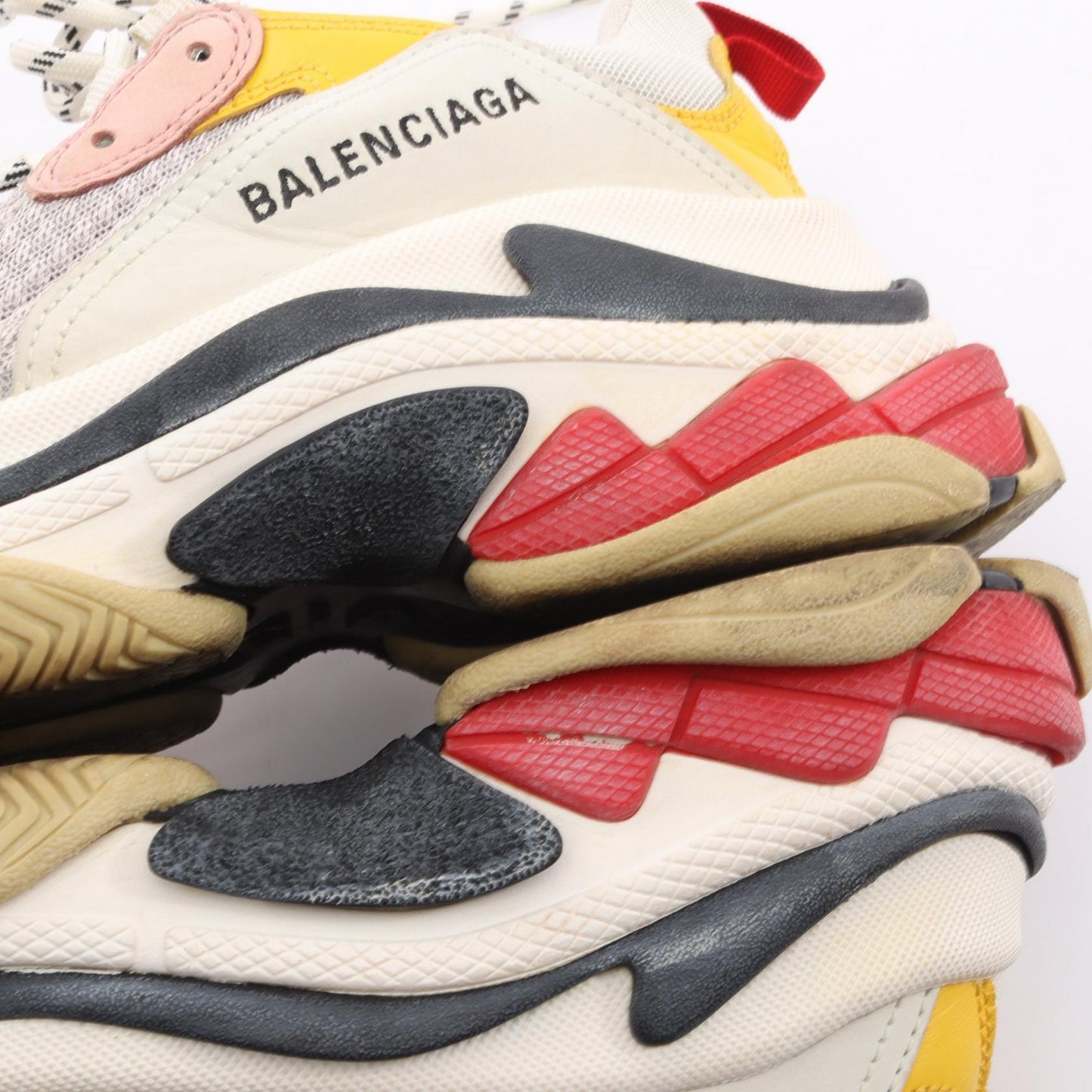 TRIPLE S トリプルS スニーカー ファブリック レザー オフホワイト マルチカラー バレンシアガ シューズ BALENCIAGA
