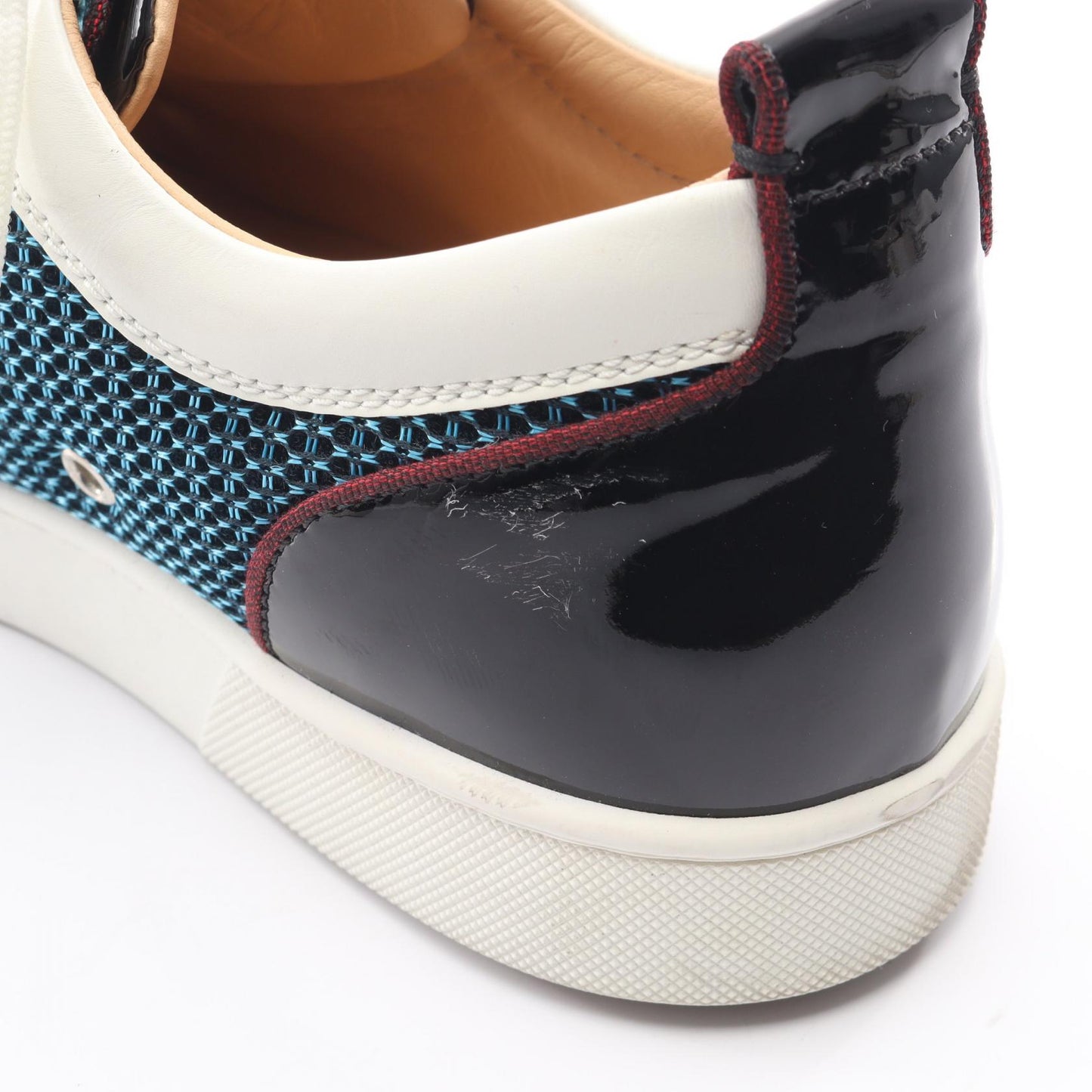Louis Junior Spikes Orlato スニーカー レザー ファブリック エナメルレザー ホワイト マルチカラー クリスチャンルブタン シューズ Christian Louboutin