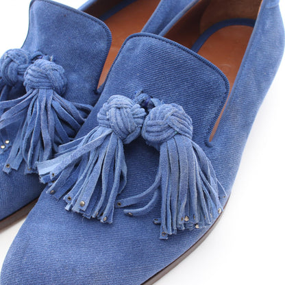 タッセル ローファー スエード ブルー ジミーチュウ シューズ JIMMY CHOO