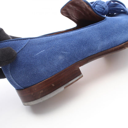 タッセル ローファー スエード ブルー ジミーチュウ シューズ JIMMY CHOO