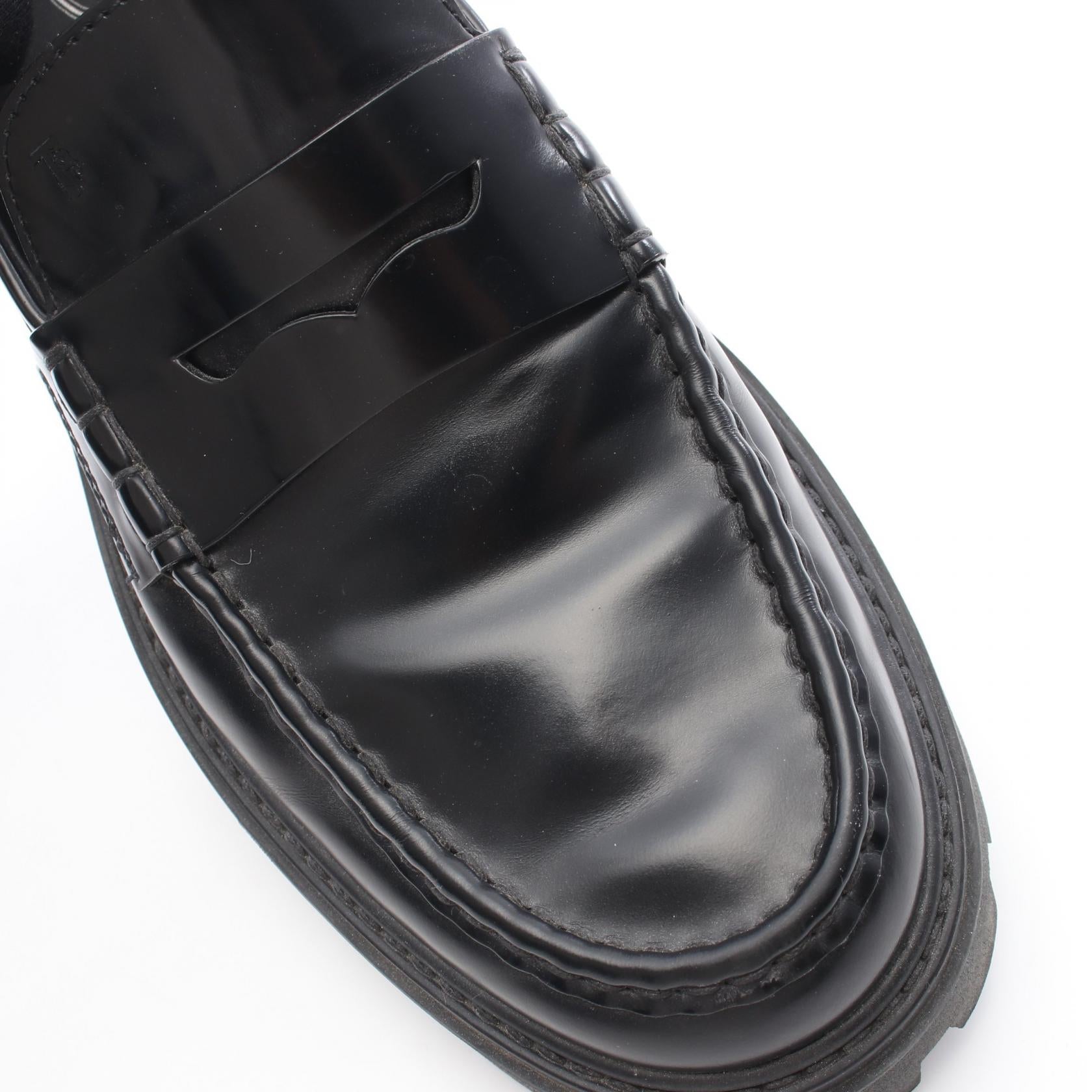 Gomma Pesante ゴマペザンテ ローファー レザー ブラック トッズ シューズ TOD'S