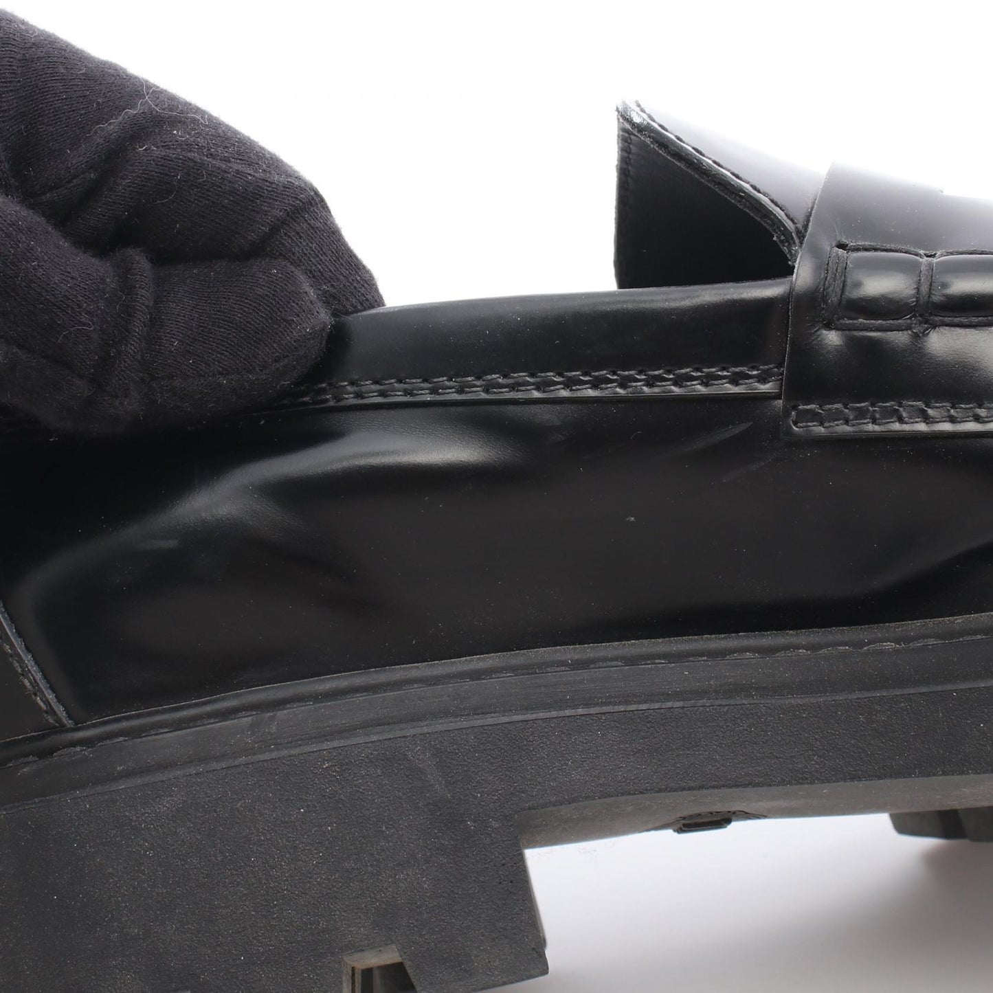 Gomma Pesante ゴマペザンテ ローファー レザー ブラック トッズ シューズ TOD'S