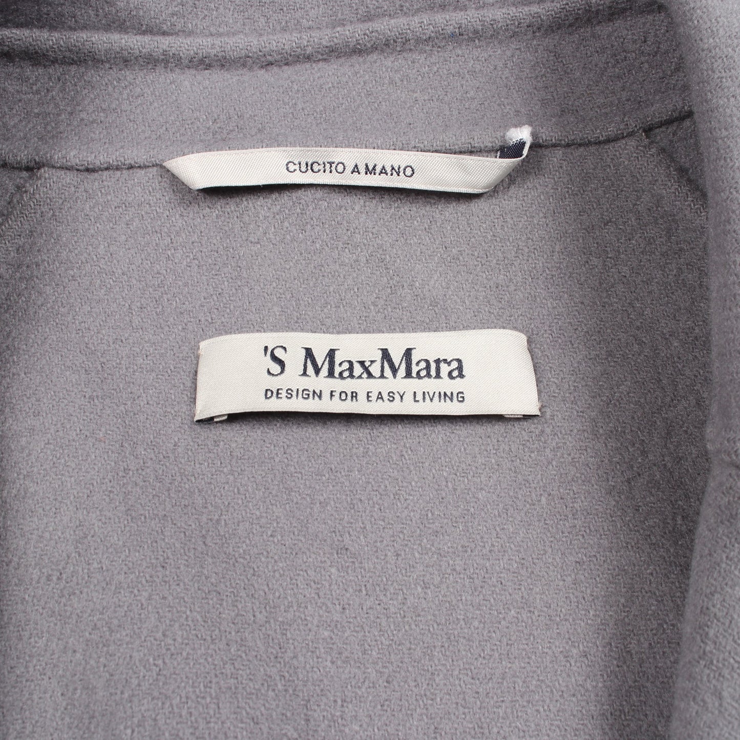 コート ウール ブルーグレー エスマックスマーラ アウター S Max Mara