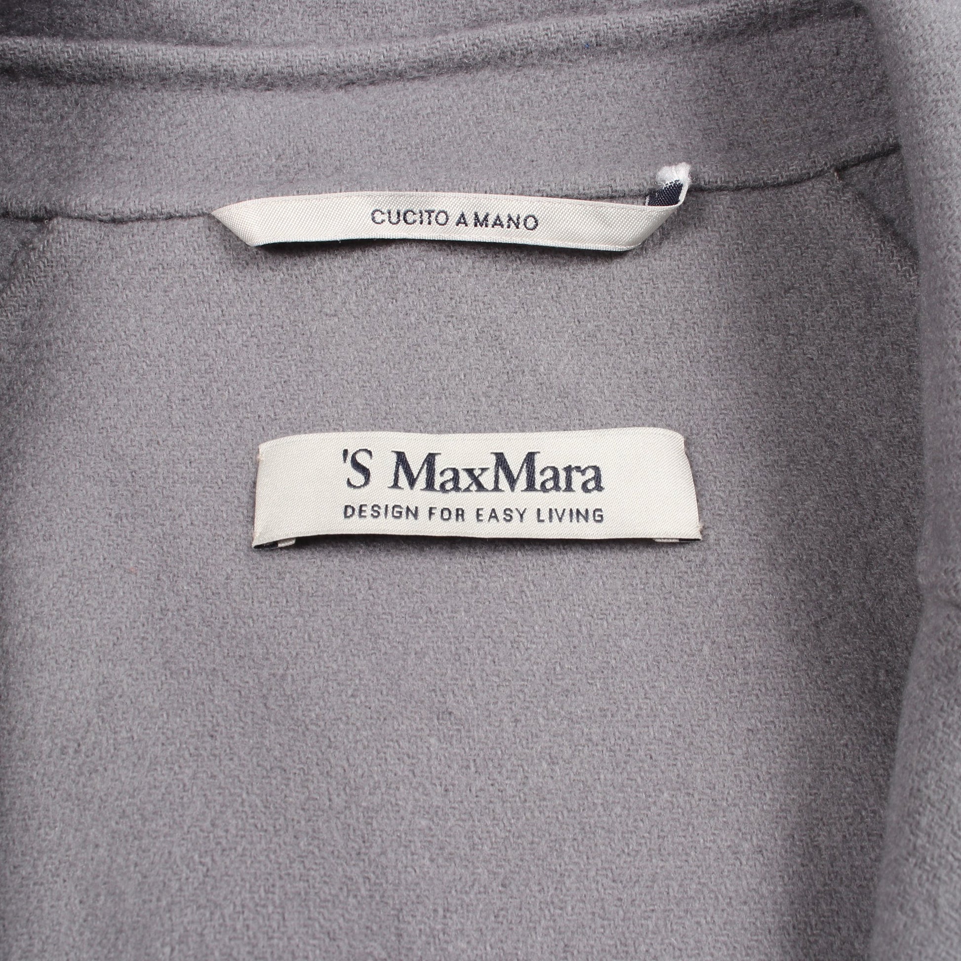 コート ウール ブルーグレー エスマックスマーラ アウター S Max Mara