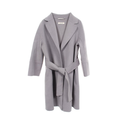 コート ウール ブルーグレー エスマックスマーラ アウター S Max Mara