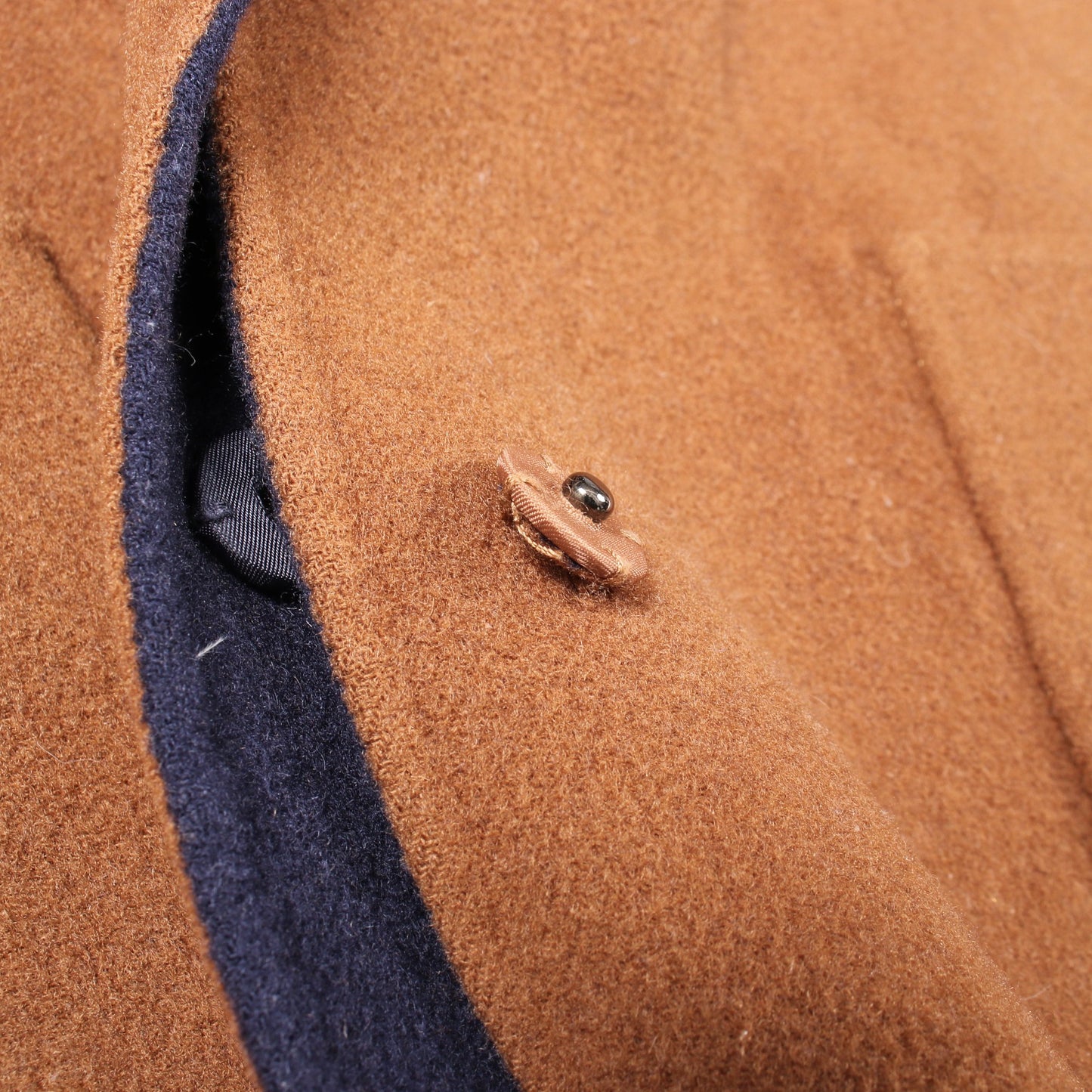 ノーカラー リバーシブル コート ウール ネイビー ライトブラウン マックスマーラウィークエンド アウター Max Mara Weekend