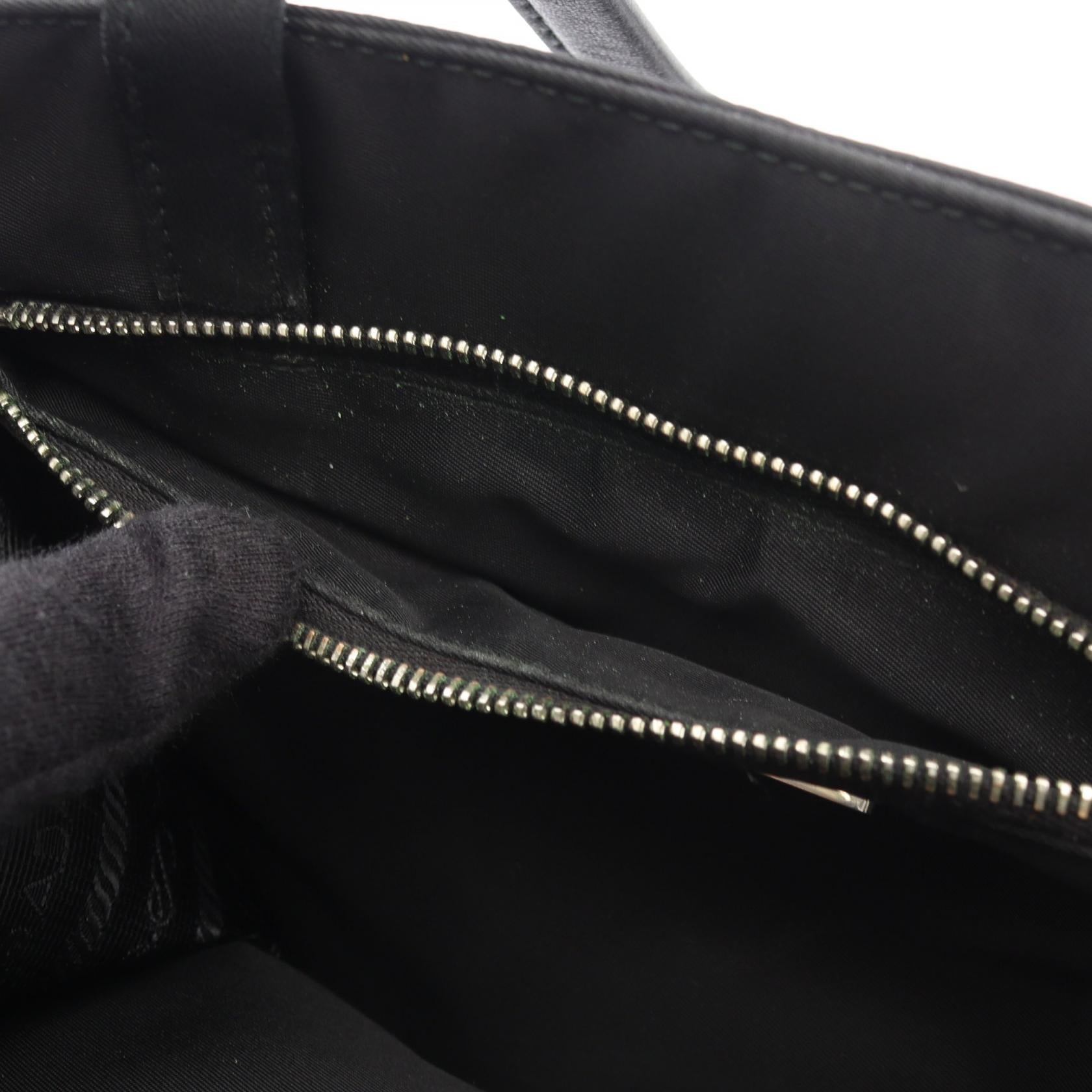 Re-Nylon ハンドバッグ トートバッグ ナイロン レザー ブラック プラダ バッグ PRADA