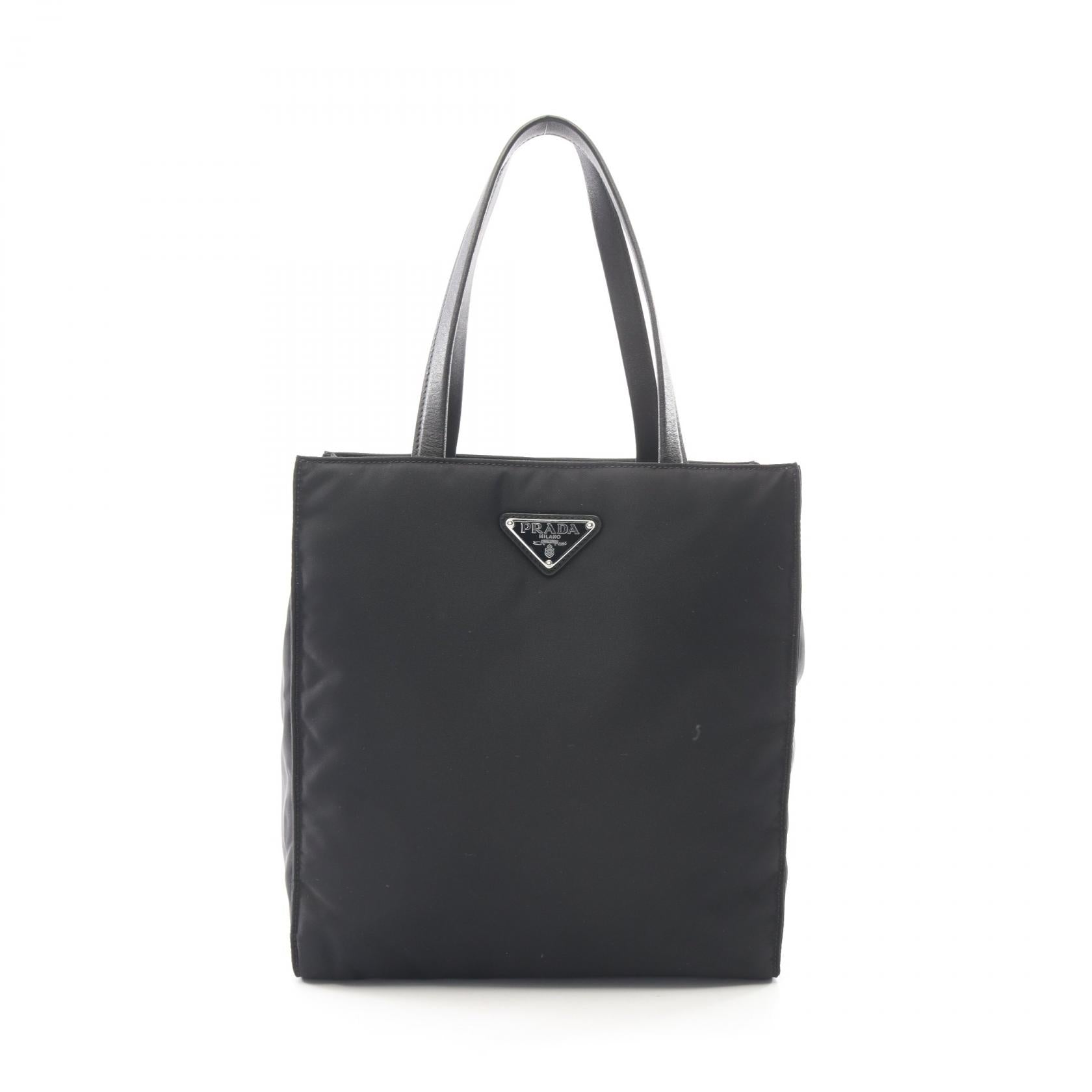 Re-Nylon ハンドバッグ トートバッグ ナイロン レザー ブラック プラダ バッグ PRADA