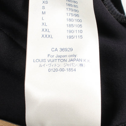 モノグラム エンボス加工 ハーフジップ ブルゾン コットン ブラック ルイヴィトン アウター LOUIS VUITTON