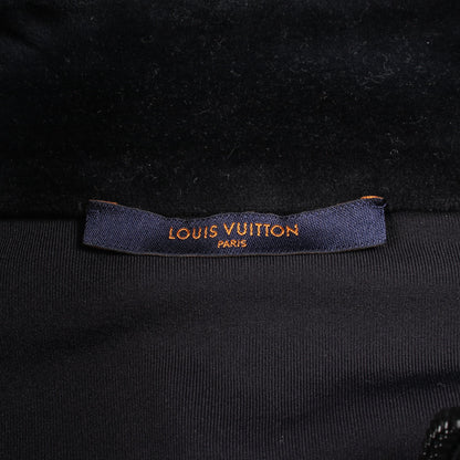 モノグラム エンボス加工 ハーフジップ ブルゾン コットン ブラック ルイヴィトン アウター LOUIS VUITTON
