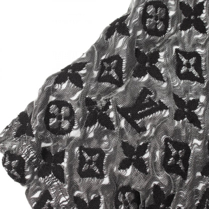 モノグラム シースルー 半袖Tシャツ コットン ブラック ルイヴィトン トップス LOUIS VUITTON