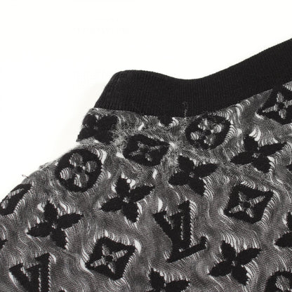 モノグラム シースルー 半袖Tシャツ コットン ブラック ルイヴィトン トップス LOUIS VUITTON
