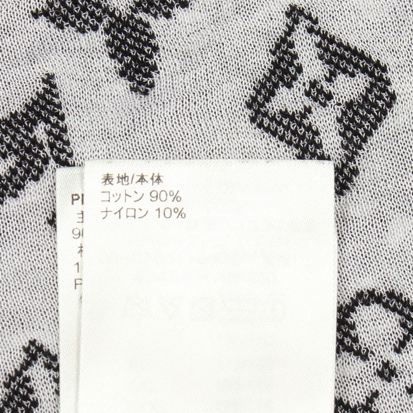 モノグラム シースルー 半袖Tシャツ コットン ブラック ルイヴィトン トップス LOUIS VUITTON