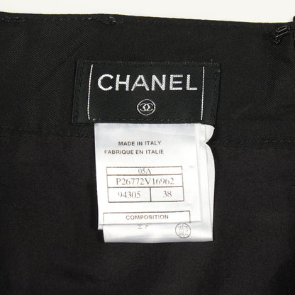 ココマーク スカート シルク コットン ブラック 05A シャネル ボトムス CHANEL
