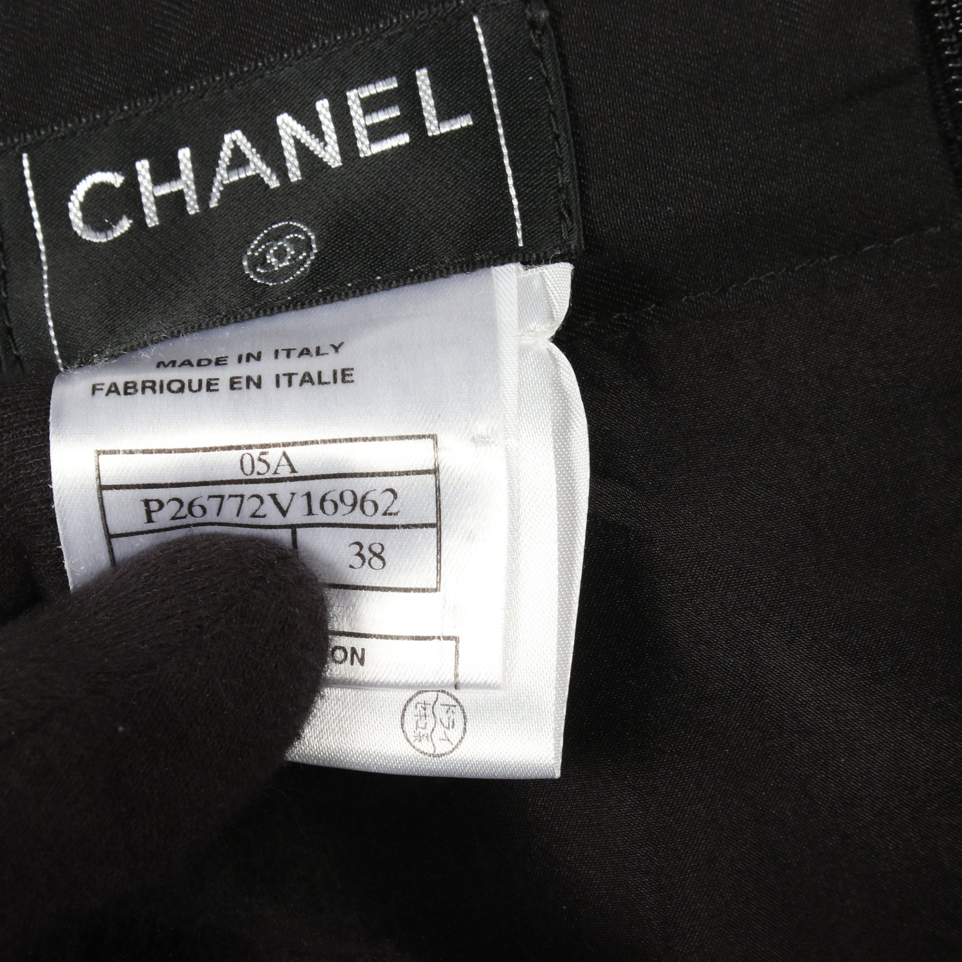 ココマーク スカート シルク コットン ブラック 05A シャネル ボトムス CHANEL