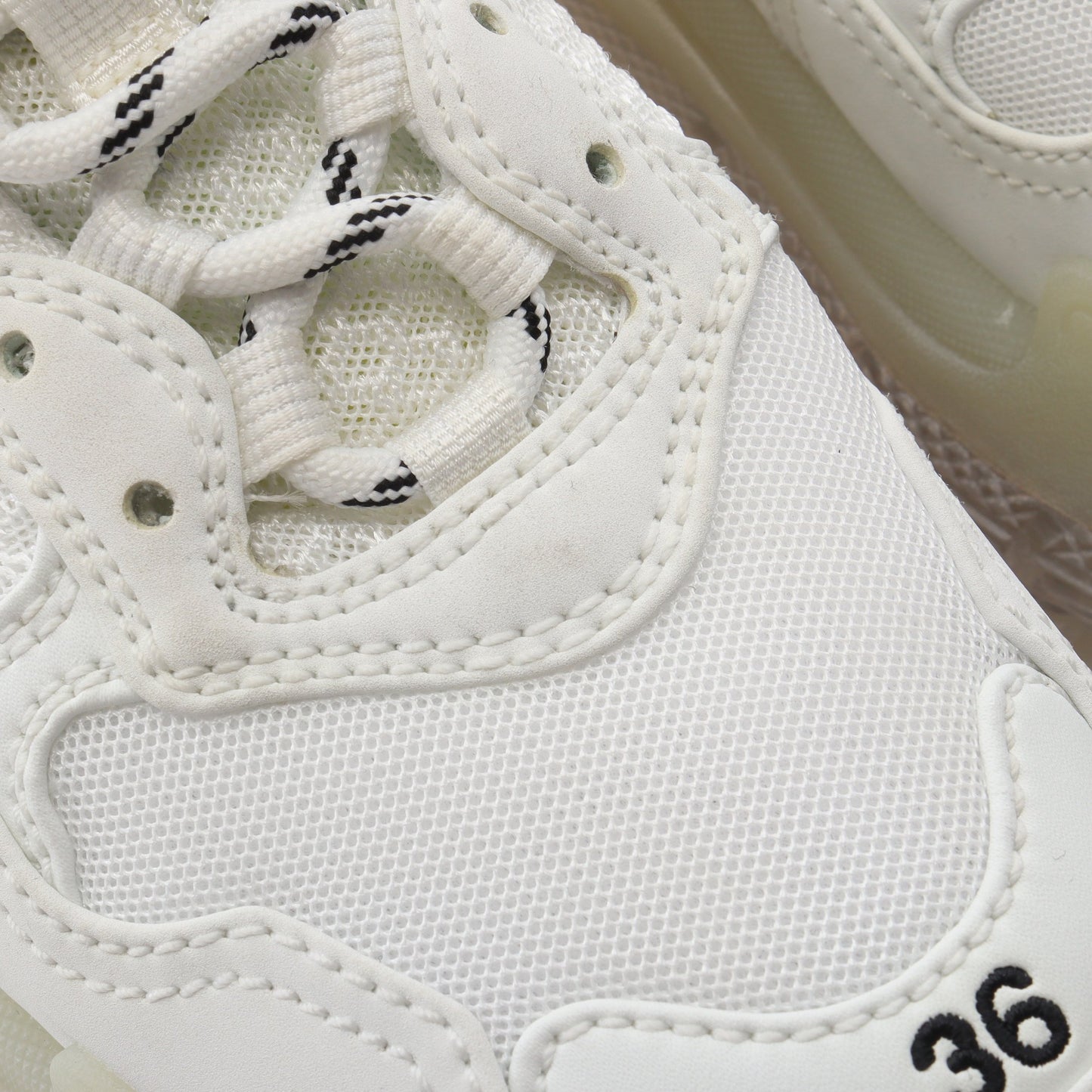 TRIPLE S トリプルS スニーカー ファブリック レザー ホワイト バレンシアガ シューズ BALENCIAGA