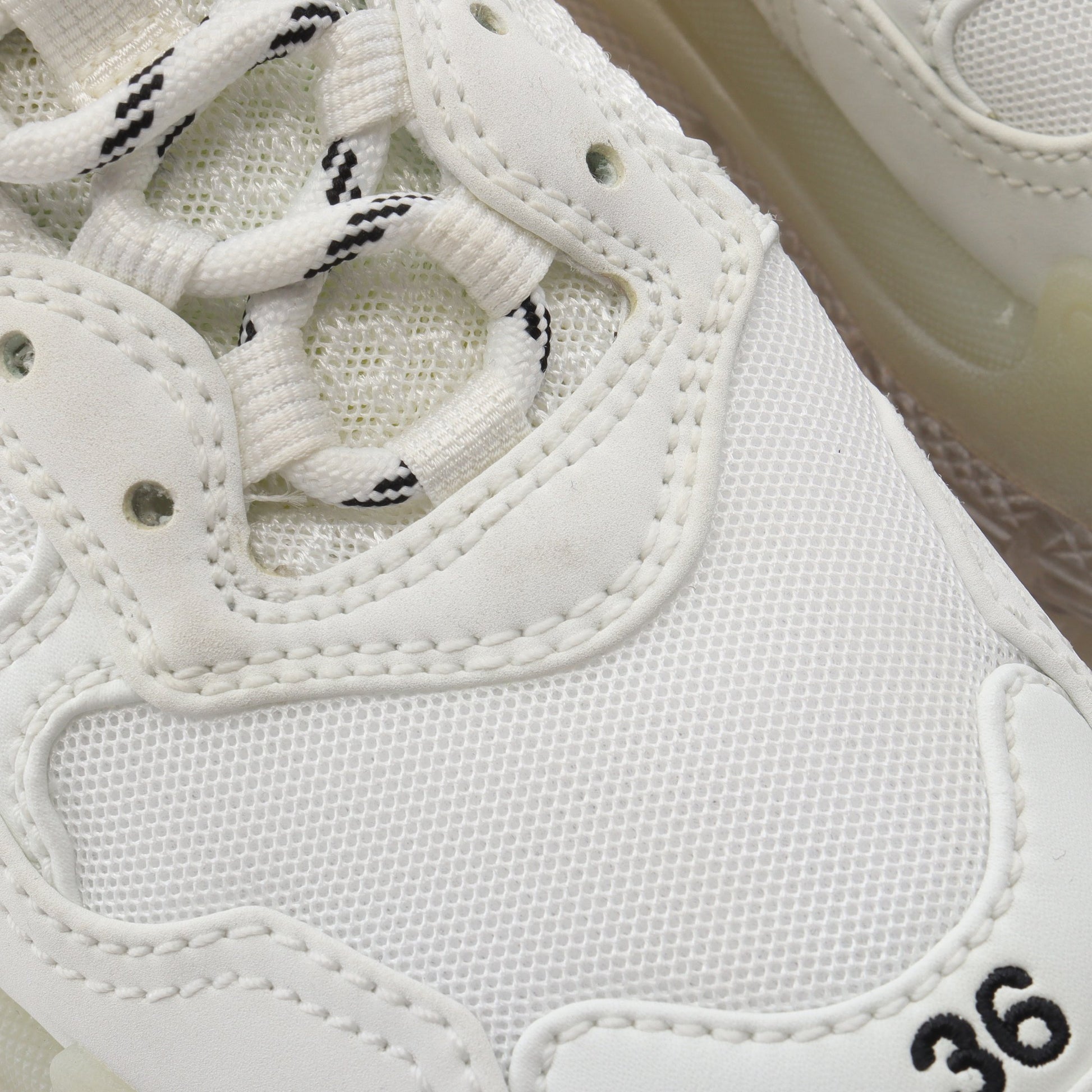 TRIPLE S トリプルS スニーカー ファブリック レザー ホワイト バレンシアガ シューズ BALENCIAGA