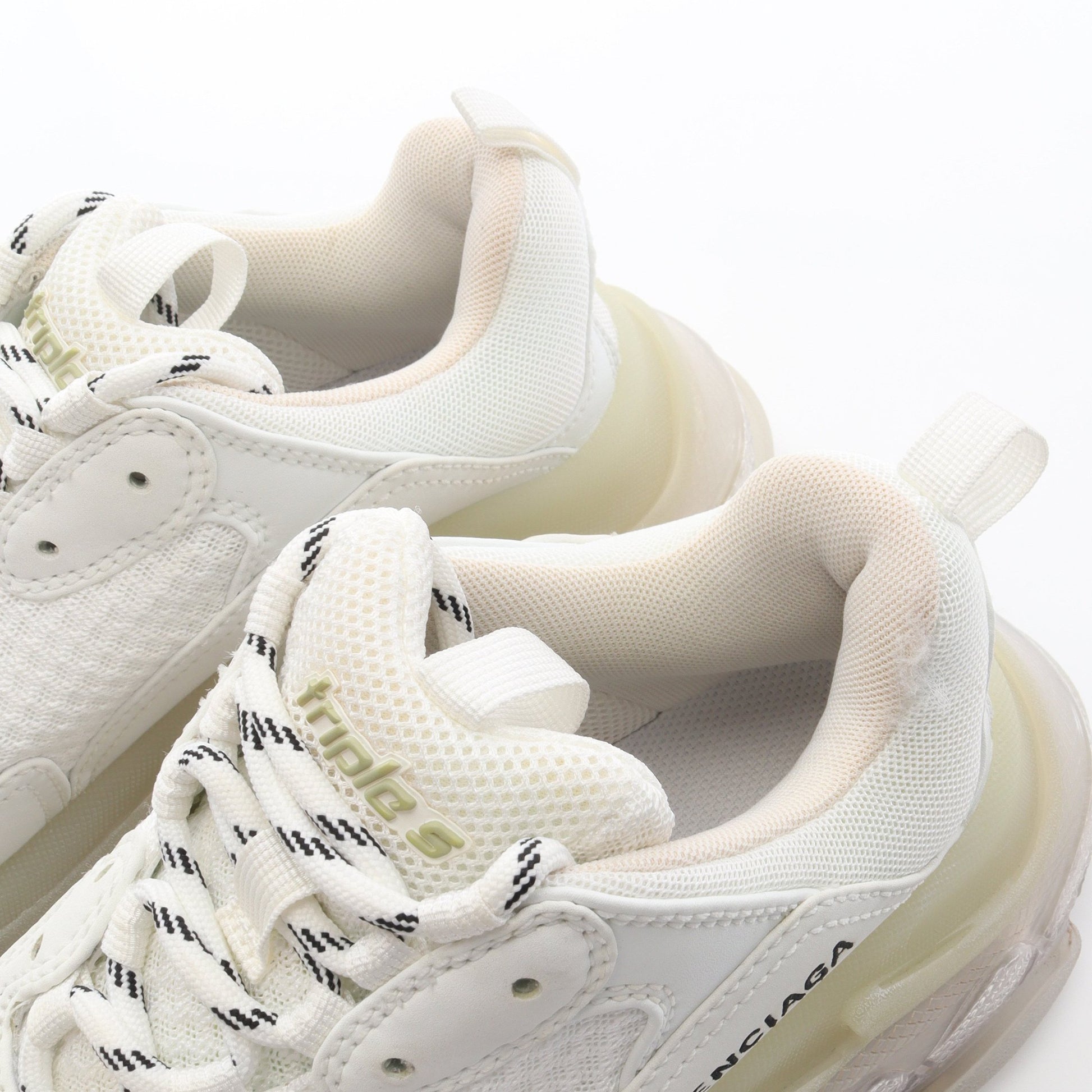 TRIPLE S トリプルS スニーカー ファブリック レザー ホワイト バレンシアガ シューズ BALENCIAGA