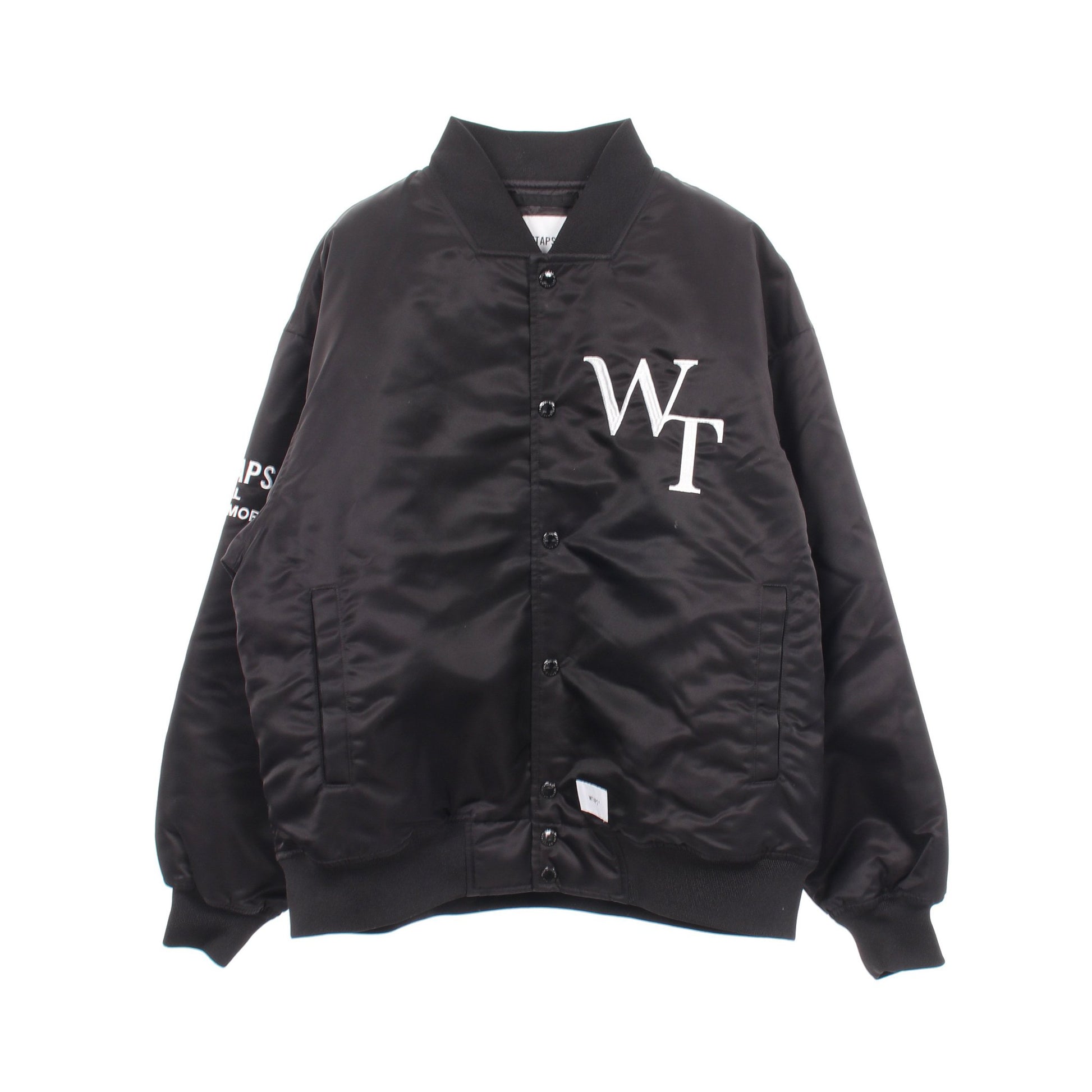 TEAM JACKET 中綿入りブルゾン ボンバージャケット ナイロン ブラック ダブルタップス アウター WTAPS