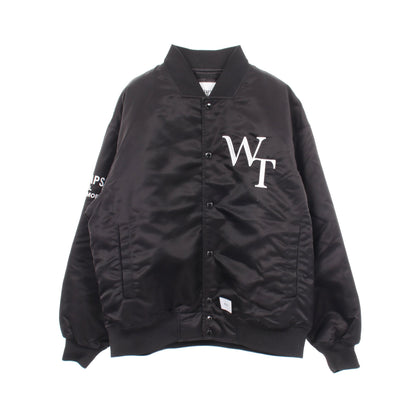 TEAM JACKET 中綿入りブルゾン ボンバージャケット ナイロン ブラック ダブルタップス アウター WTAPS
