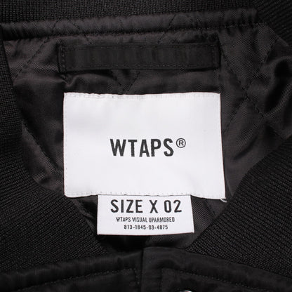 TEAM JACKET 中綿入りブルゾン ボンバージャケット ナイロン ブラック ダブルタップス アウター WTAPS