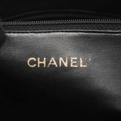 トリプルココマーク チェーンショルダーバッグ チェーントートバッグ キャビアスキン ブラック ゴールド金具 シャネル バッグ CHANEL