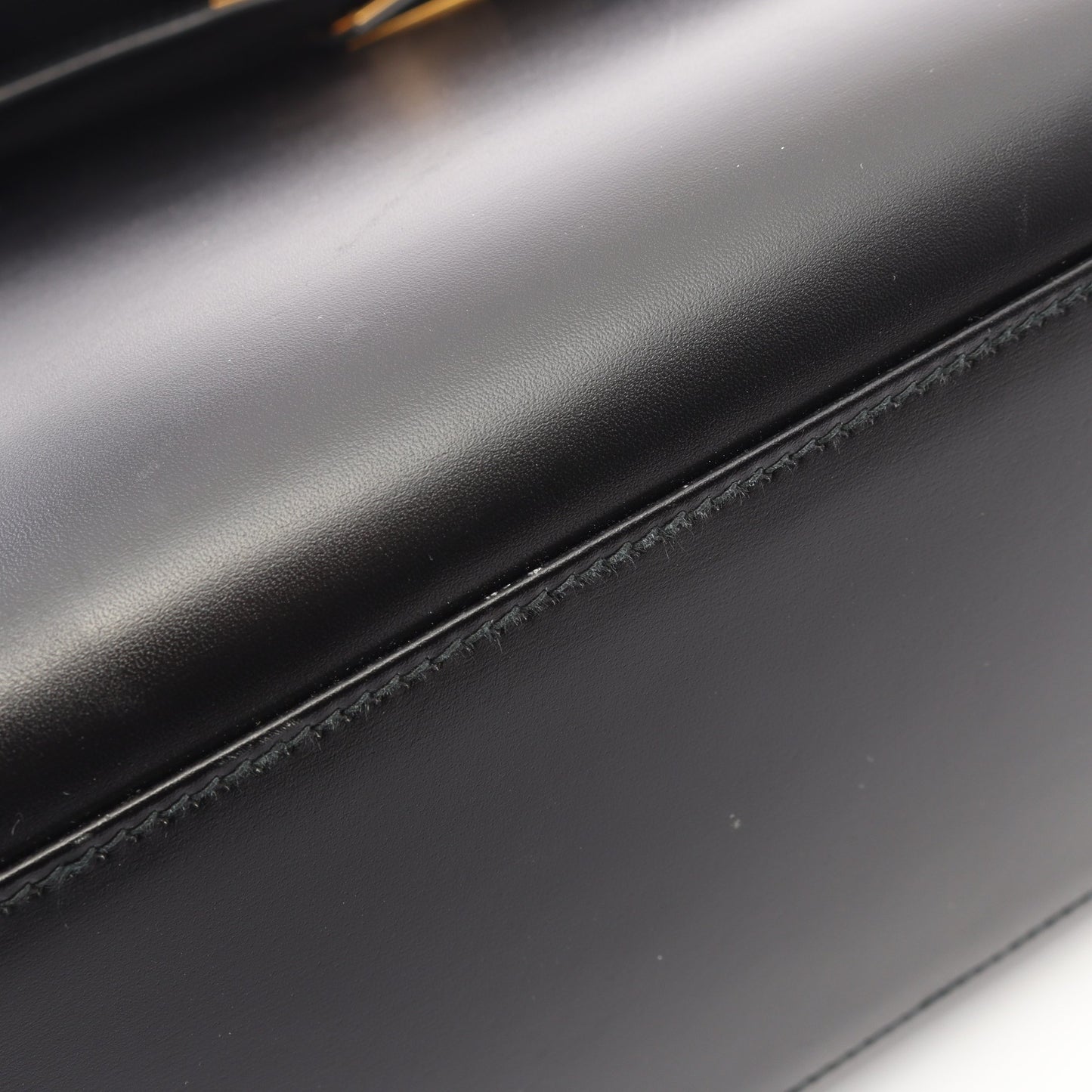 ケリー32 外縫い 2WAY ハンドバッグ ボックスカーフ ブラック ゴールド金具 ○Y刻印 エルメス バッグ HERMES