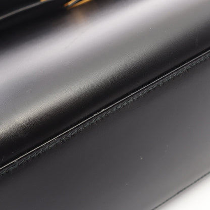 ケリー32 外縫い 2WAY ハンドバッグ ボックスカーフ ブラック ゴールド金具 ○Y刻印 エルメス バッグ HERMES