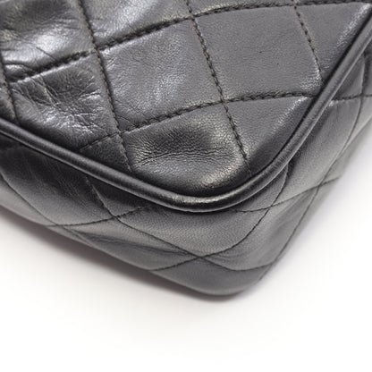 マトラッセ タッセル チェーンショルダーバッグ ラムスキン ブラック ゴールド金具 ヴィンテージ シャネル バッグ CHANEL
