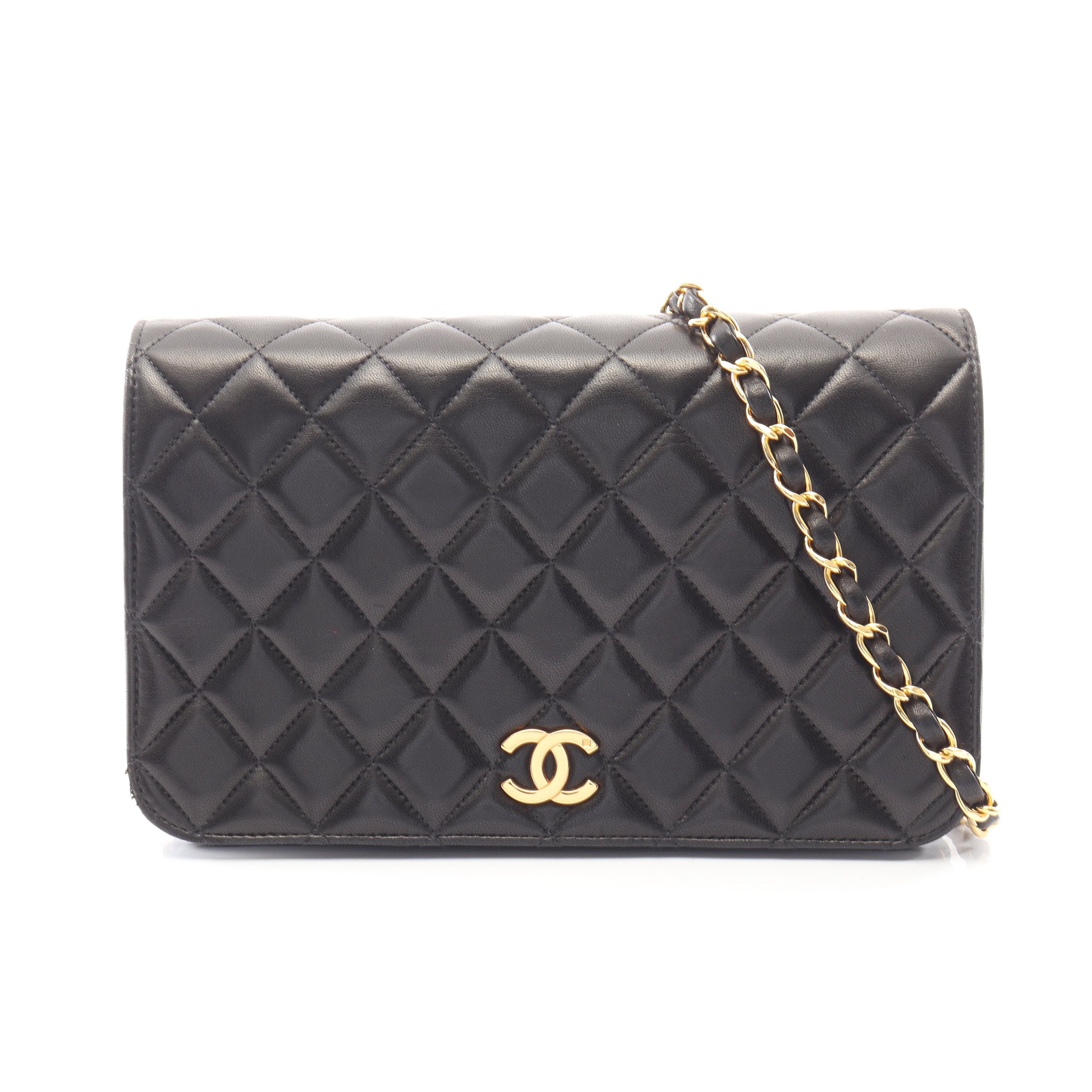 良品 CHANEL シャネル ココマーク マトラッセ コットンジャージ フルフラップ プッシュロック チェーン ショルダー バッグ ブラック a2691 CHANEL - 良品 CHANEL シャネル ココマーク マトラッセ コットン
