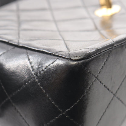 ミニマトラッセ チェーンショルダーバッグ ラムスキン ブラック ゴールド金具 シャネル バッグ CHANEL