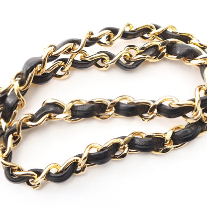 ミニマトラッセ チェーンショルダーバッグ ラムスキン ブラック ゴールド金具 シャネル バッグ CHANEL