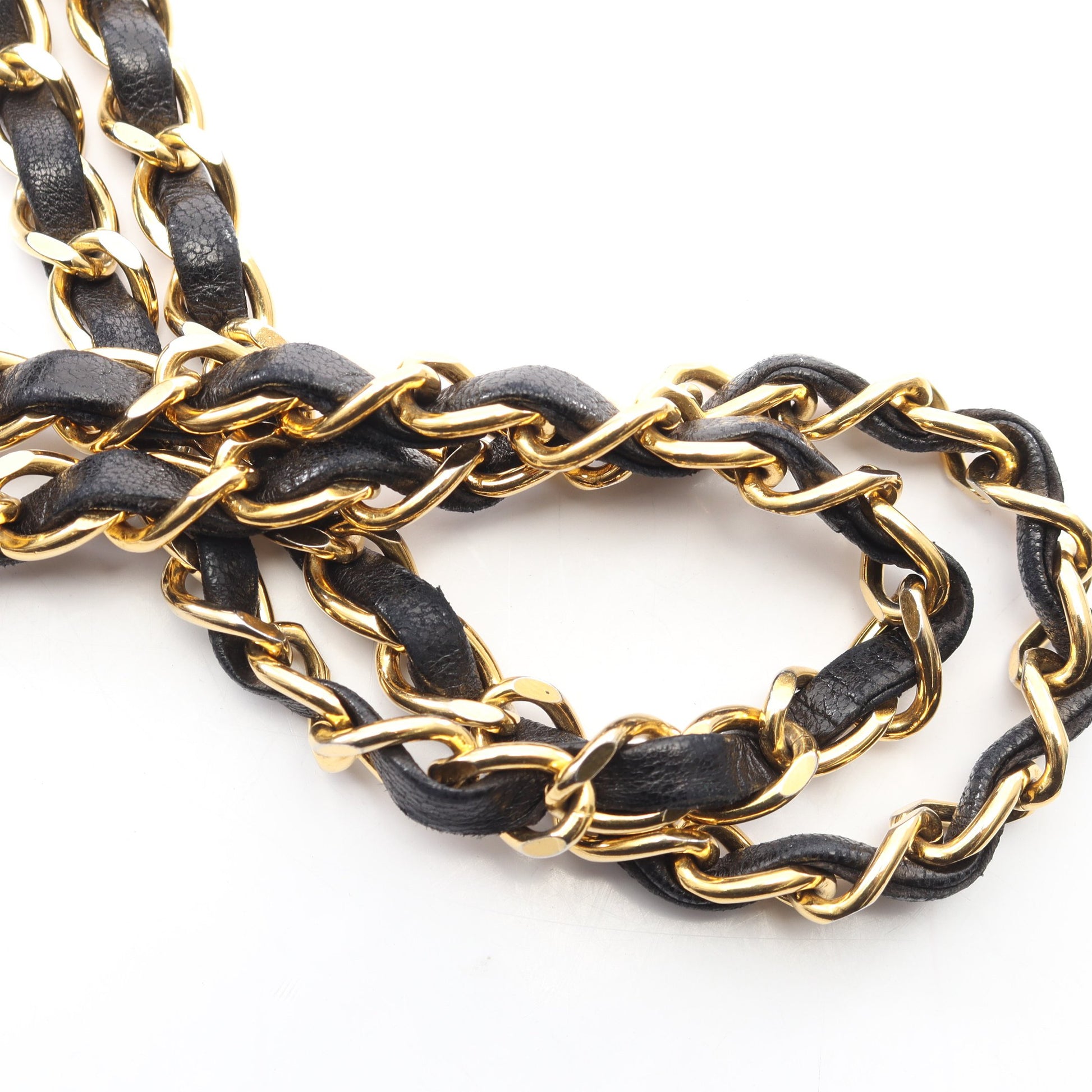 マトラッセ Wフラップ Wチェーンショルダーバッグ ラムスキン ブラック ゴールド金具 シャネル バッグ CHANEL