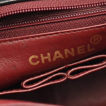 ミニマトラッセ20 チェーンショルダーバッグ ラムスキン ブラック ゴールド金具 ヴィンテージ シャネル バッグ CHANEL