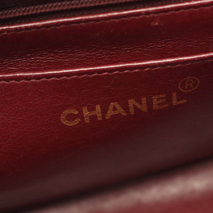 マトラッセ ダイアナフラップ チェーンショルダーバッグ ラムスキン ブラック ゴールド金具 シャネル バッグ CHANEL