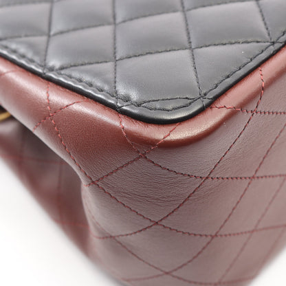 マトラッセ スモール バケット チェーンショルダーバッグ ラムスキン ブラック ブラウン ゴールド金具 シャネル バッグ CHANEL