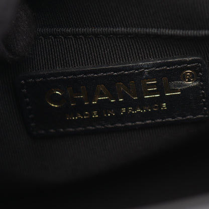 マトラッセ スモール バケット チェーンショルダーバッグ ラムスキン ブラック ブラウン ゴールド金具 シャネル バッグ CHANEL