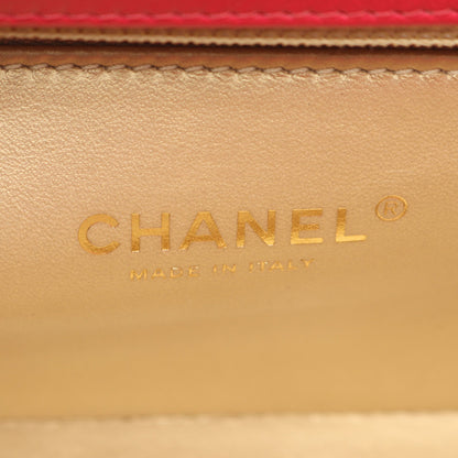 マトラッセ トップハンドル 2WAY チェーンショルダーバッグ ラムスキン ピンクパープル ゴールド金具 シャネル バッグ CHANEL