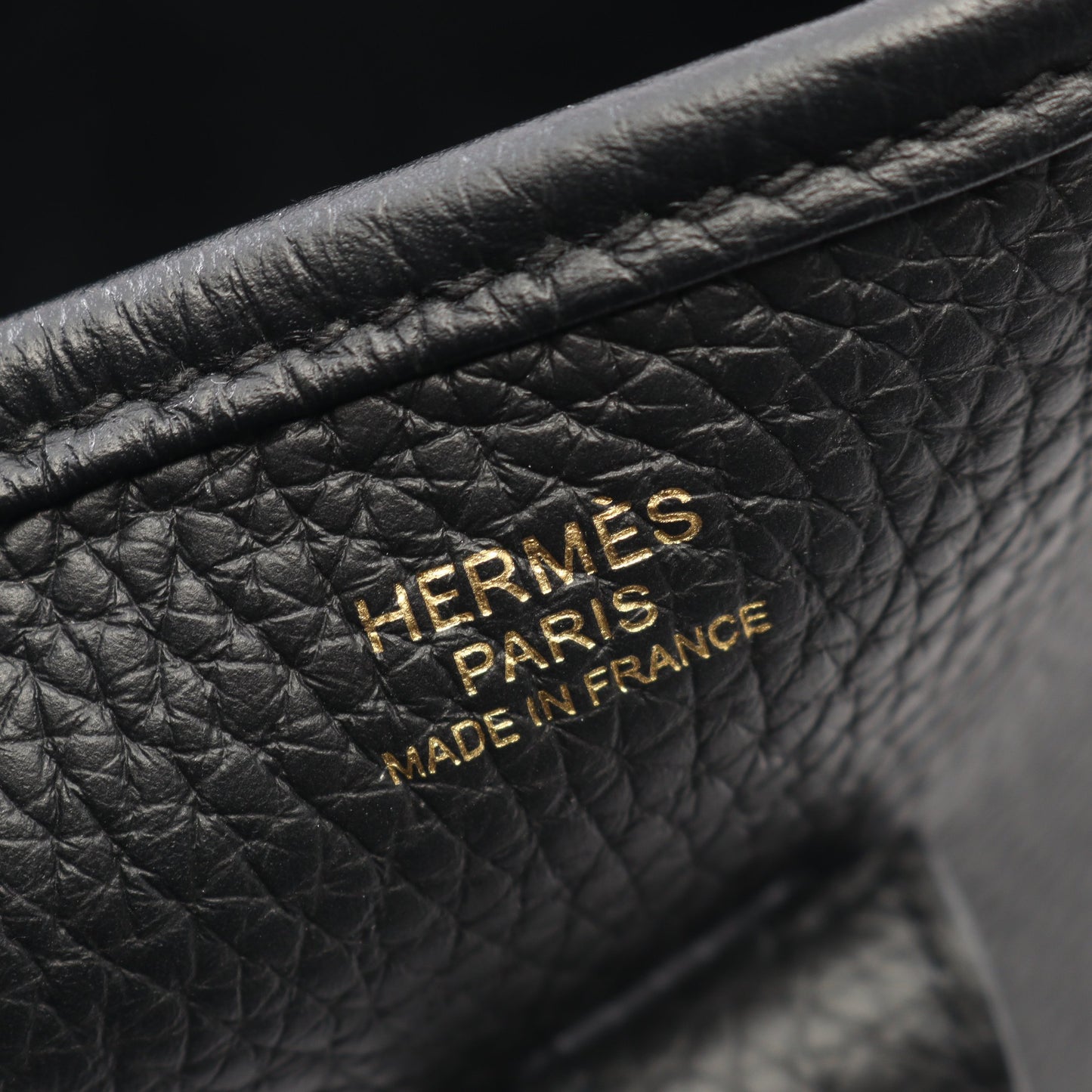 エヴリン 3 トロワ PM ショルダーバッグ トリヨンクレマンス ブラック ゴールド金具 W刻印 エルメス バッグ HERMES