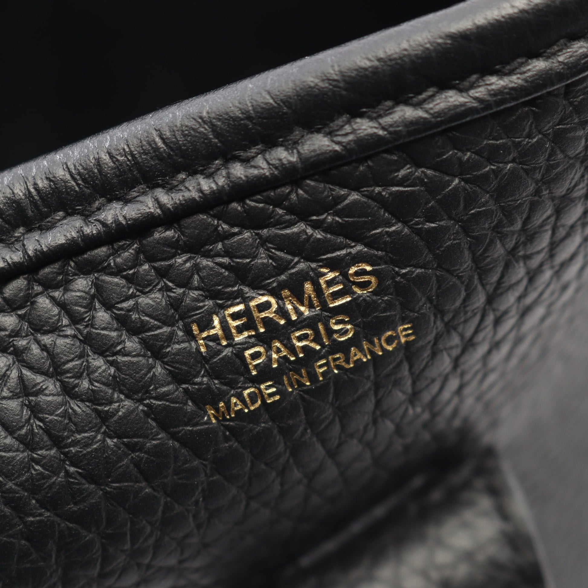 エヴリン 3 トロワ PM ショルダーバッグ トリヨンクレマンス ブラック ゴールド金具 W刻印 エルメス バッグ HERMES