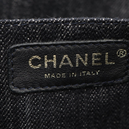 スパークリングデニム ショルダーバッグ デニム インディゴブルー ゴールド金具 シャネル バッグ CHANEL