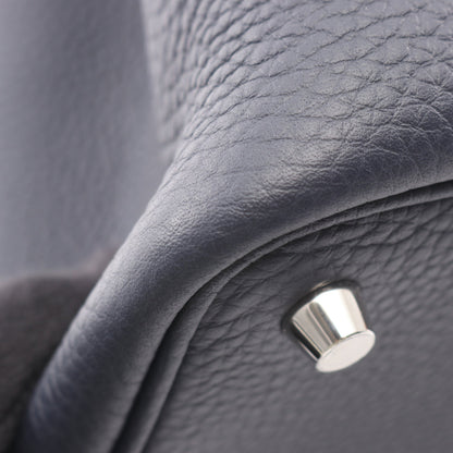 ピコタンロックPM ブルーニュイ ハンドバッグ トリヨンクレマンス ネイビー シルバー金具 K刻印 エルメス バッグ HERMES