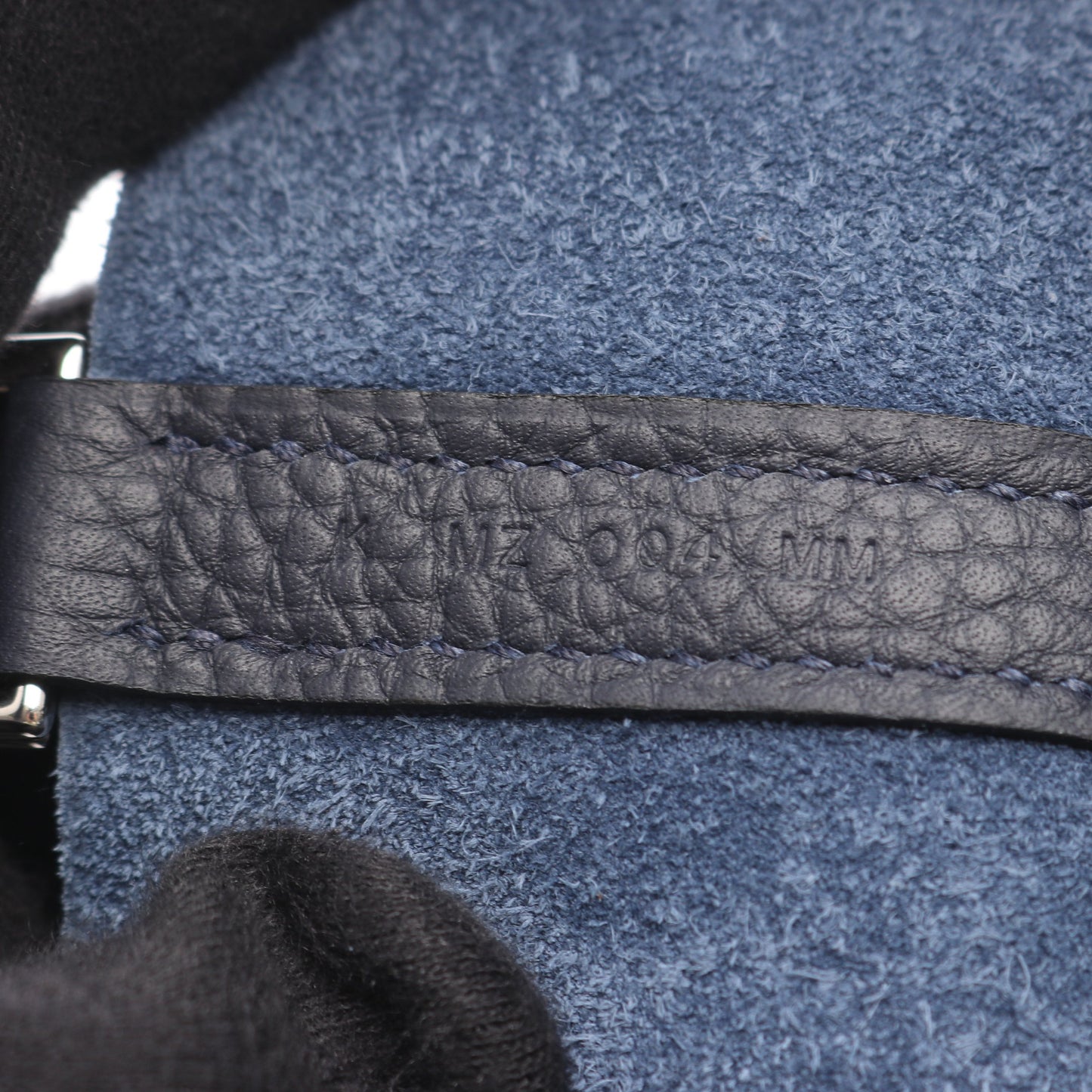 ピコタンロックPM ブルーニュイ ハンドバッグ トリヨンクレマンス ネイビー シルバー金具 K刻印 エルメス バッグ HERMES