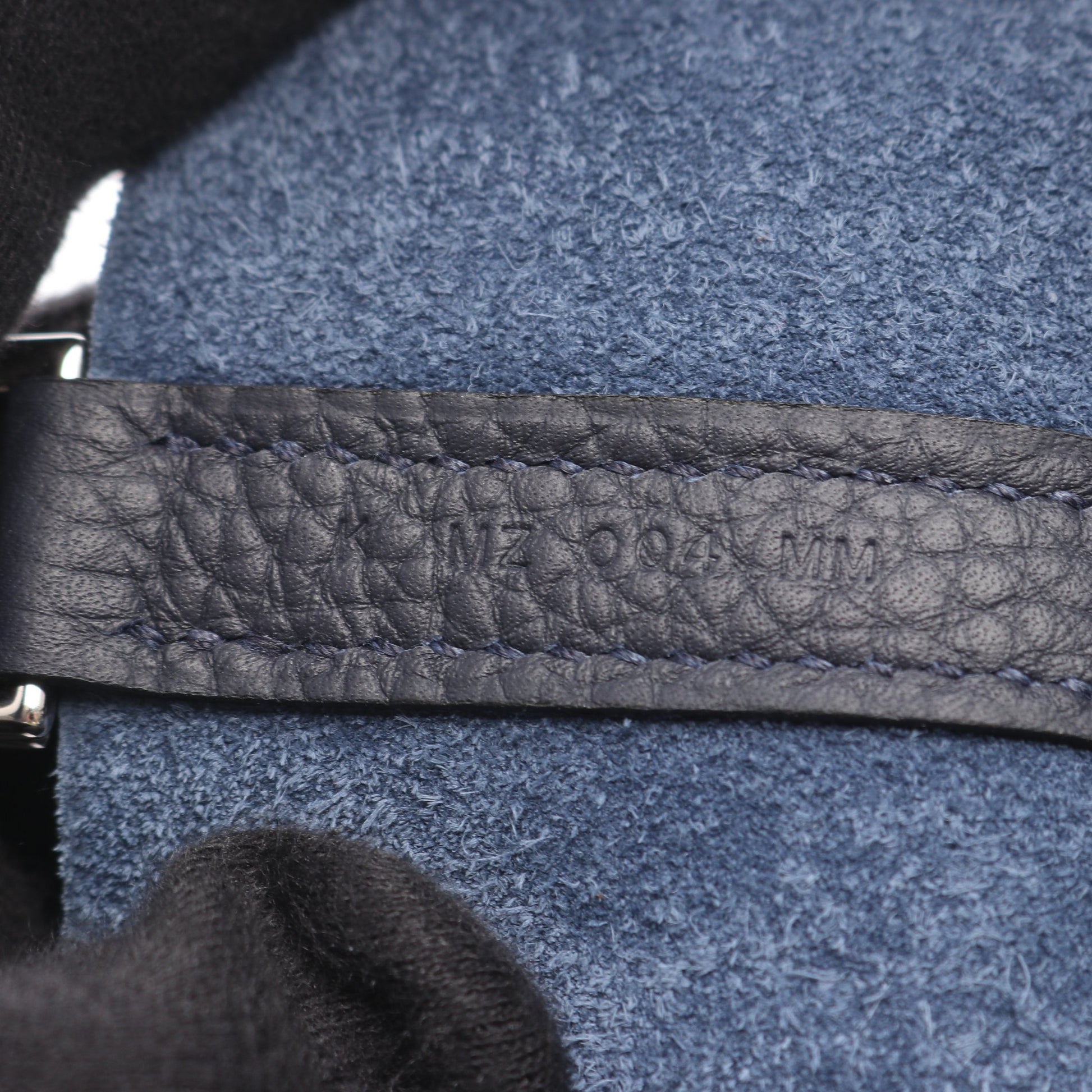 ピコタンロックPM ブルーニュイ ハンドバッグ トリヨンクレマンス ネイビー シルバー金具 K刻印 エルメス バッグ HERMES