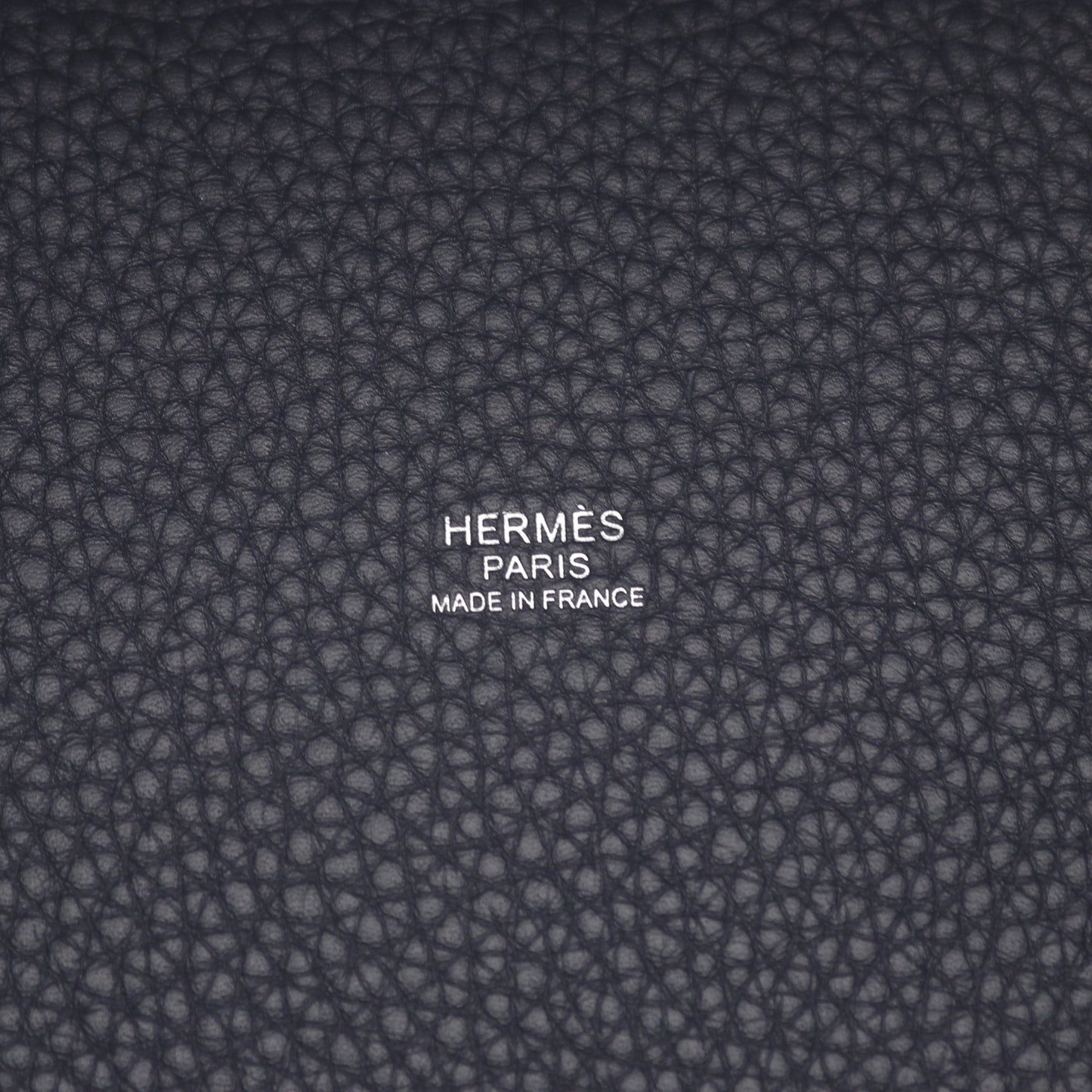 ピコタンロックPM ブルーニュイ ハンドバッグ トリヨンクレマンス ネイビー シルバー金具 K刻印 エルメス バッグ HERMES