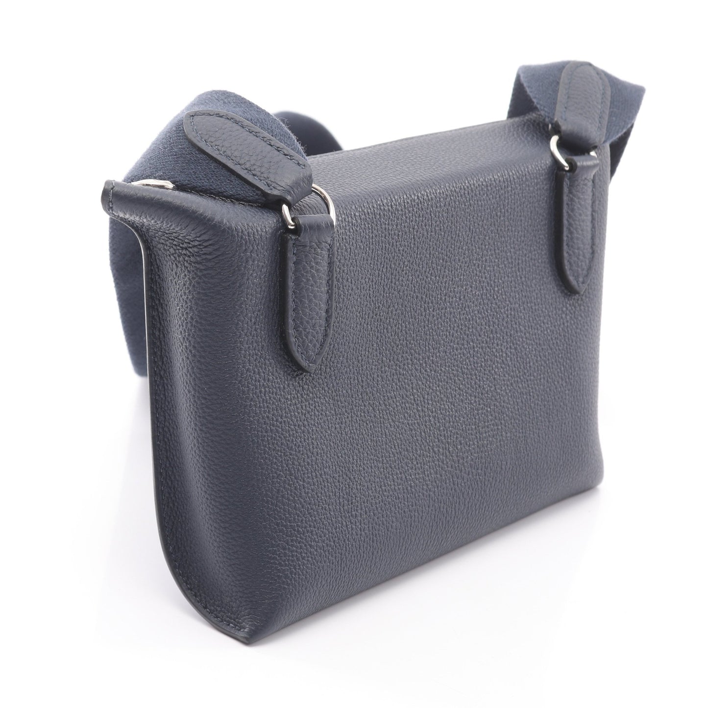 ヴィド ポッシュ ブルーニュイ ショルダーバッグ トゴ ネイビー シルバー金具 K刻印 エルメス バッグ HERMES
