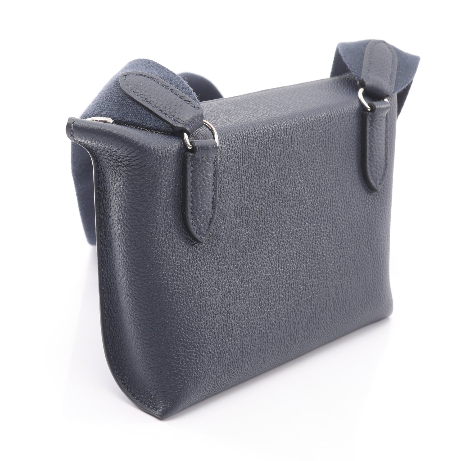 ヴィド ポッシュ ブルーニュイ ショルダーバッグ トゴ ネイビー シルバー金具 K刻印 エルメス バッグ HERMES