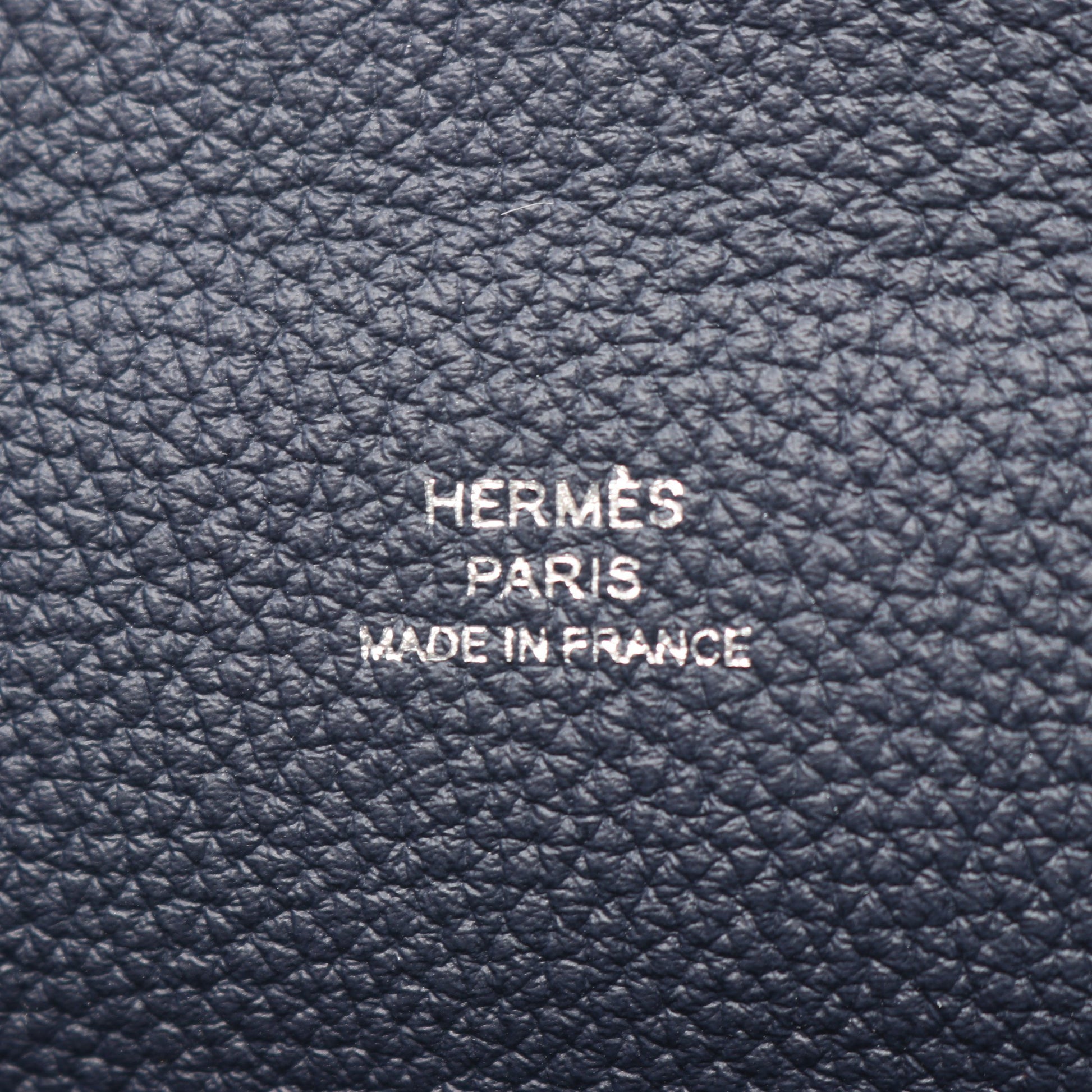 ヴィド ポッシュ ブルーニュイ ショルダーバッグ トゴ ネイビー シルバー金具 K刻印 エルメス バッグ HERMES